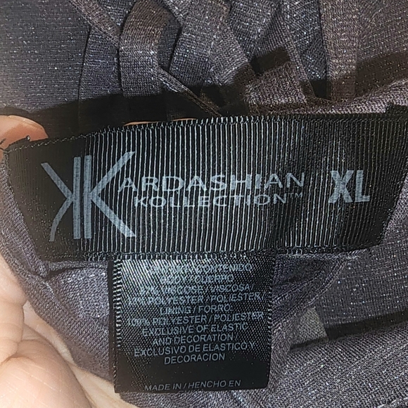 NWOT Kardashian Kollection Grey Mini Dress - Picture 3 of 3
